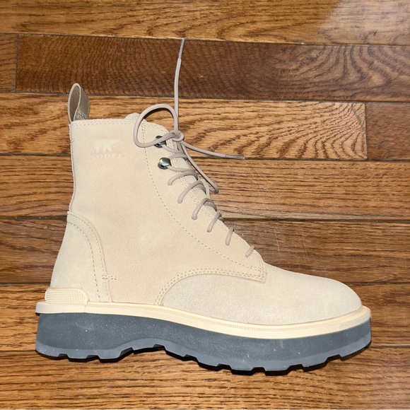 Sorel Hi-Line Lace Canoe Boot Suede Tawny Buff Women’s Size 6 NIB - Picture 5 of 12